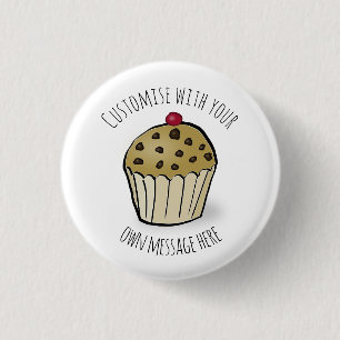 Custom Cute Mini Muffin Ronde Button 3,2 Cm