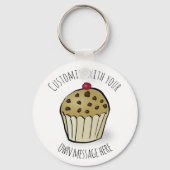 Custom Cute Mini Muffin Sleutelhanger (Voorkant)