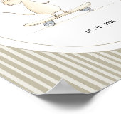 Custom Cute Mouse Nursery Name Date Poster (Hoek)