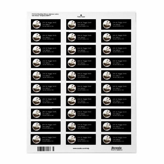 Custom Cute Panda, Asian Beer, Animal Etiket (Full Sheet)