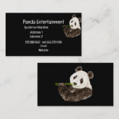 Custom Cute Panda, Asian Beer, Animal Visitekaartje (Voorkant / Achterkant)