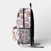 Custom Cute Pink Retro Back To School Backpack Bedrukte Rugzak (Rechts)