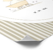 Custom Cute Sheep Nursery Name Date Poster (Hoek)