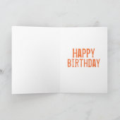 Custom Cute Tiger Birthday Kaart (Binnen)