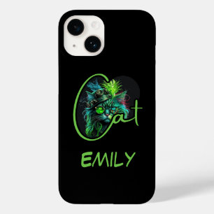 CUSTOM Cyber Steampunk Cat – Kattenliefhebber Case-Mate iPhone 14 Hoesje