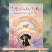 Custom Dachshund Rainbow Bridge Acrylic Sign Acryl Bord (Neutraal)