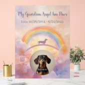 Custom Dachshund Rainbow Bridge Acrylic Sign Acryl Bord (Huwelijk)