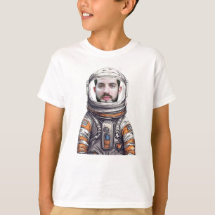 Custom Dad Astronaut T-shirt - Grappige foto uitge