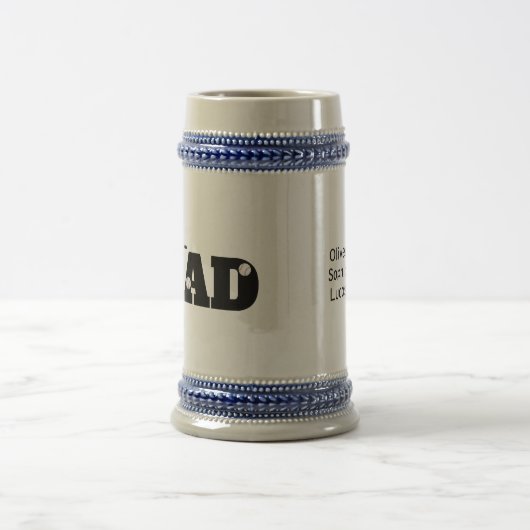 Custom Dad Baseball  Bierpul (Center)