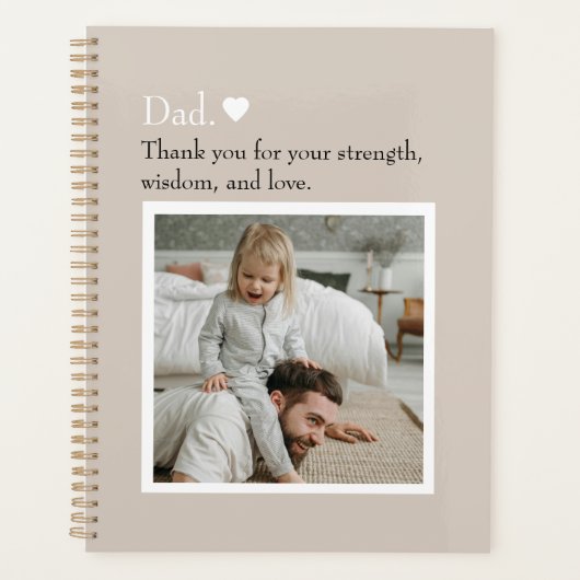 Custom Dad Bedankt Planner (Voorkant)
