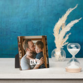 Custom Dad Established Modern Bold Text Fotoplaat (Insitu)