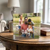 Custom Dad Established Modern Bold White Photo Fotoblokken