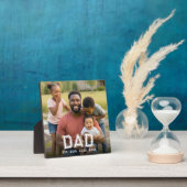 Custom Dad Established Modern Bold White Photo Fotoplaat (Insitu)
