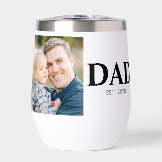 Custom Dad Established Photo Fathers Day (Voorkant)