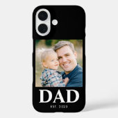 Custom Dad Established Photo Fathers Day Case-Mate iPhone Case (Achterkant)