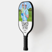 Custom Dad Foto Best Dad van Par Vaderdag Pickleball Paddle (Links)