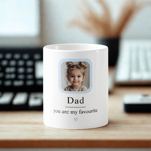 Custom Dad met Kind Foto | Jij bent mijn favoriet Koffiemok
