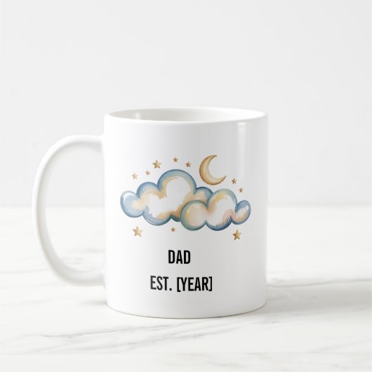 Custom Dad Mok – Gepersonaliseerde nieuwe papa cad (Links)