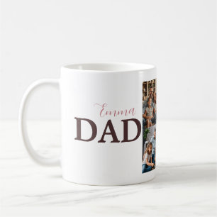 Custom Dad Mok met foto en naam van het kind