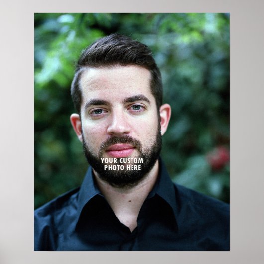 Custom Dad Photo Poster - Vaderdag Gift Print (Voorkant)