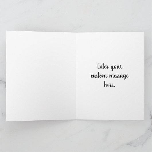 Custom Dad Photo Song Afspeellijst Groet Kaart (Binnen)