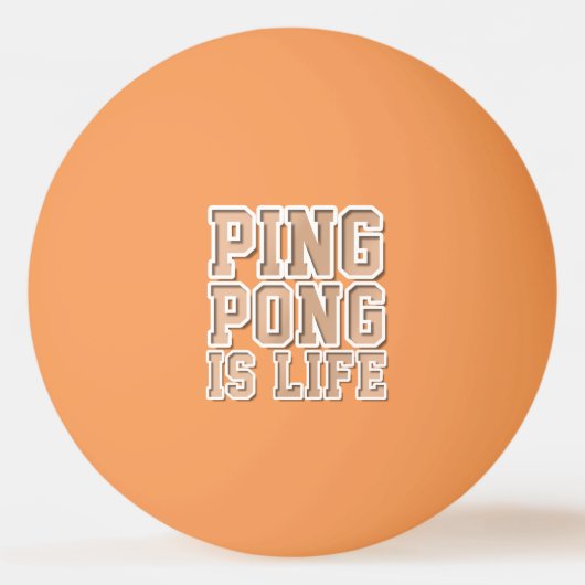 Custom Dad Ping Pong is het leven Grappig Ping Pon Pingpongbal (Voorkant)