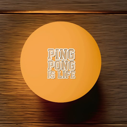 Custom Dad Ping Pong is het leven Grappig Ping Pon Pingpongbal
