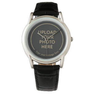 Custom Dad Watch – Upload uw foto en bericht – P Horloge