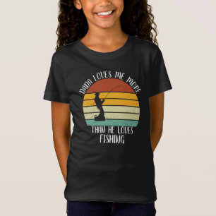 CUSTOM Dada houdt meer van mij dan dat hij Vist T-shirt