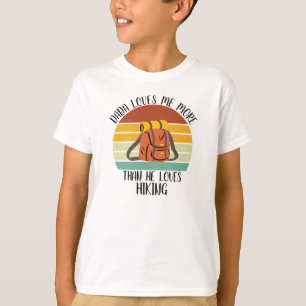 CUSTOM Dada houdt meer van mij dan van het wandele T-shirt