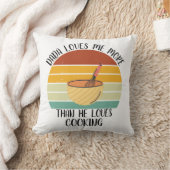 CUSTOM Dada houdt meer van mij dan van koken Kussen (Deken)