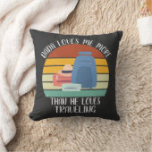 CUSTOM Dada houdt meer van mij dan van reizen Kussen (Deken)