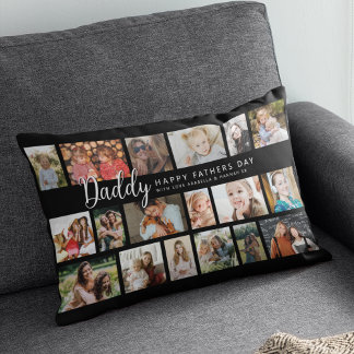 Custom Daddy 18 Photo Collage Kussen