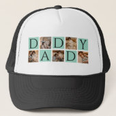 Custom Daddy Fotocollage – Moderne Vaderdag | Trucker Pet (Voorkant)