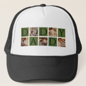 Custom Daddy Fotocollage – Moderne Vaderdag | Trucker Pet (Voorkant)