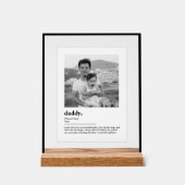 Custom Daddy Gift Dictionary Definition Photo Acryl Bord (Voorkant)