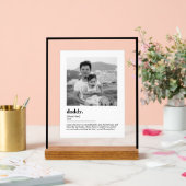 Custom Daddy Gift Dictionary Definition Photo Acryl Bord (Huwelijk)