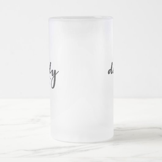 Custom Daddy Opgericht Jaar Vaderdag Matglas Bierpul (Center)