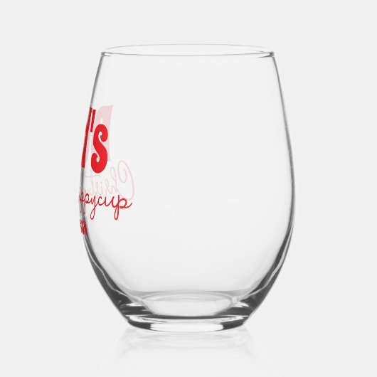 Custom Dad's Kerstmis Sippy Cup Wijnglas Zonder Voet (Links)
