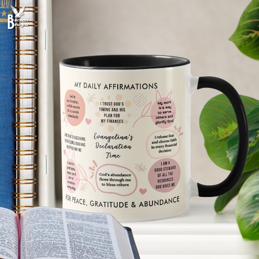 Custom Daily Affirmations Christian Bible Verse Mok