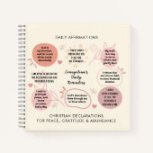 Custom Daily Affirmations Christian Bible Verse Notitieboek (Voorkant)