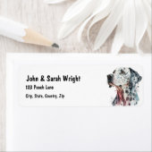 Custom Dalmation Dog Address Label (Insitu)