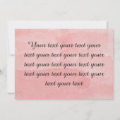 Custom Damask Vrijgezellenfeest Uitnodigen Kaart (Achterkant)