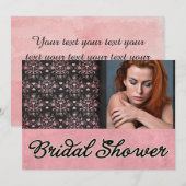 Custom Damask Vrijgezellenfeest Uitnodigen Kaart (Voorkant / Achterkant)