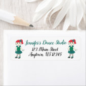 Custom Dance School Studio Teacher Tap Dancer Blau Etiket (Insitu)