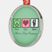 Custom Dance Studio Company Metalen Ornament (Links)