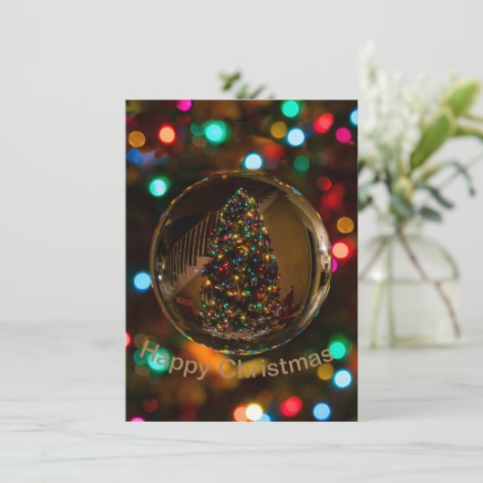 Custom dank kerstkaarten bedankkaart (Staand voorkant)