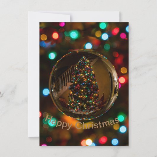 Custom dank kerstkaarten bedankkaart (Voorkant)