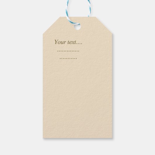 Custom Dank u schattig  bloemig elegant chic Cadeaulabel (Achterkant)