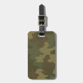 Custom Dark Camouflage Bagagelabel (Voorkant verticaal)